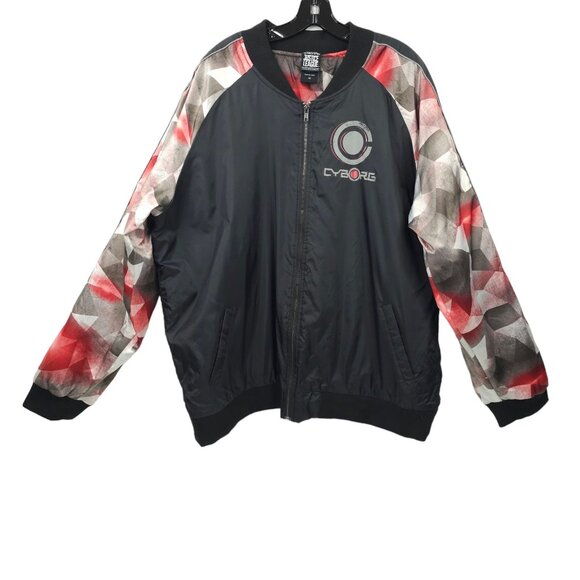 Justice League Cyborg Bomber Jacket Mens Size 3X Hot Topic Limited Edition - Picture 1 of 16